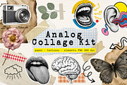 ANALOG COLLAGE KIT - Paper Scrapbook, an Object Graphic by iloveTemplate (Thumbnail 1 of 5)