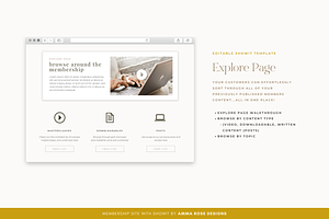 Showit Membership Website Template