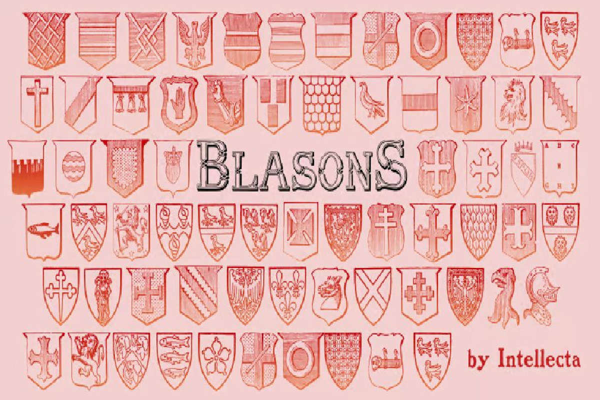 Blasons, a Symbol Font by Intellecta Design (Photo 1 of 2)