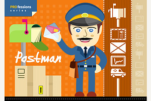 Postman In Uniform