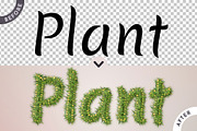 Plant Editable Text Effect, a Layer Style Add-On by rwgusev (Thumbnail 2 of 6)