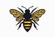 Botanical Bee Vector Design Bundle, an Illustration by abu67222 (Thumbnail 7 of 9)