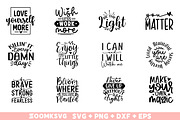 Inspirational Quotes SVG Bundle, an Illustration by ZoomkSVG (Thumbnail 2 of 7)