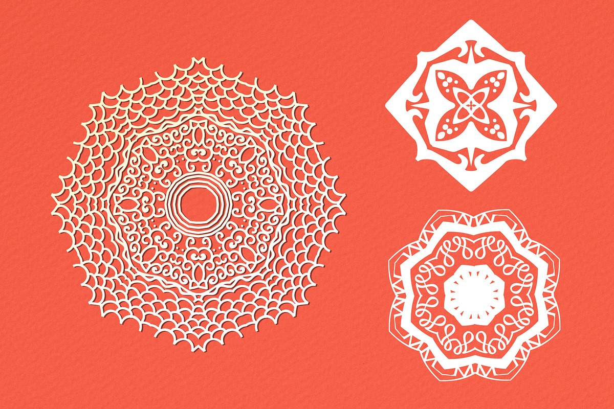 Eight Mandalas Vector, a Decorative Illustration by Anny Cecilia Walter (Photo 4 of 5)