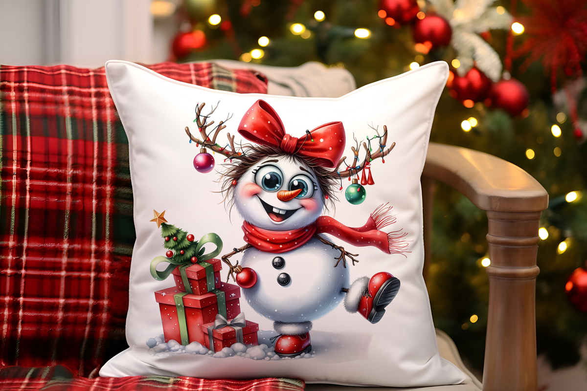 Funny Christmas snowman, a Seasonal Illustration by AnetArtStore (Photo 7 of 7)