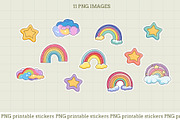 Rainbows Sticker Pack, an Object Graphic by natalisart (Thumbnail 2 of 5)