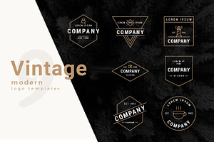 Modern Vintage Logo Templates