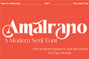 Amalrano | Modern Serif Display Font, a Serif Font by MchCrafter (Thumbnail 1 of 9)