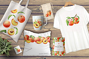 Honey Peaches. Original Watercolor, a Food Illustration by Daria Ustiugova (Thumbnail 21 of 21)