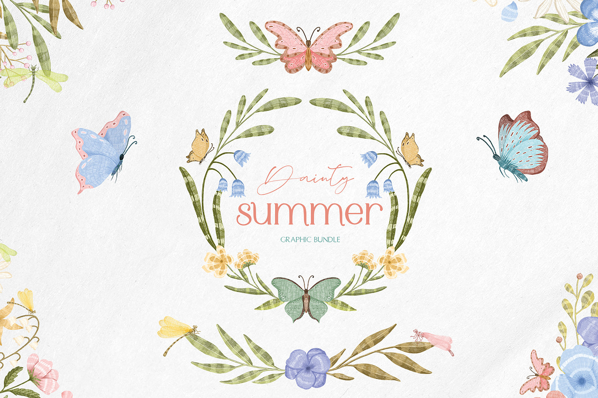 Soft flowers graphic collection, a Decorative Illustration by Yelloo Fish (Photo 1 of 16)