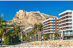 View of Santa Barbara Castle in Alicante, Spain, an Architecture Photo by Leonid Andronov