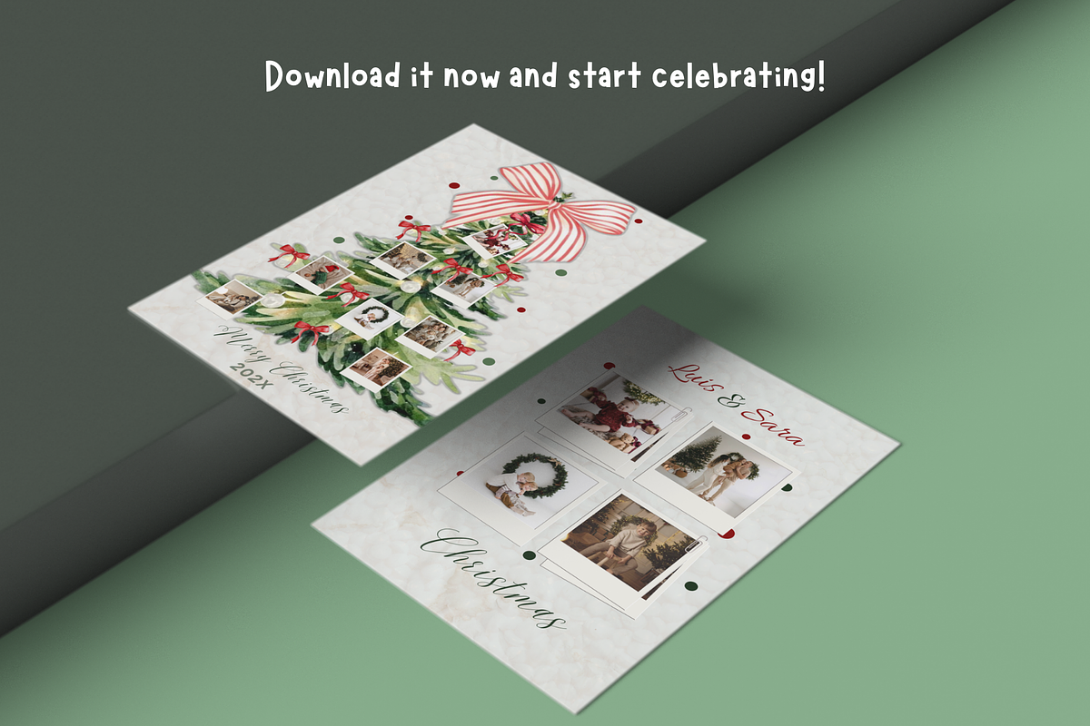 Customizable christmas card template, a Card Template by Prodesign (Photo 5 of 5)