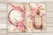 Sakura Junk Journal Pages, a Seasonal Illustration by GlamArtZhanna (Thumbnail 8 of 10)