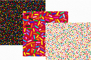 Rainbow Sprinkles Seamless Pattern, an Illustration by Craft Nest (Thumbnail 2 of 6)