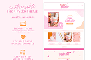 Bright Pink Retro Shopify Theme, a Shopify Template by Macarons and Mimosas (Thumbnail 2 of 11)