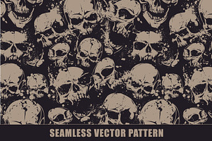 Skulls Seamless Pattern