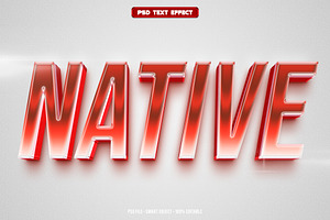 Native 3D editable text effect, a Layer Style Add-On by Hello Muh