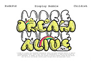 Bubbloony - Bubble Fun Font, a Sans Serif Font by Pandeka Studio (Thumbnail 3 of 7)