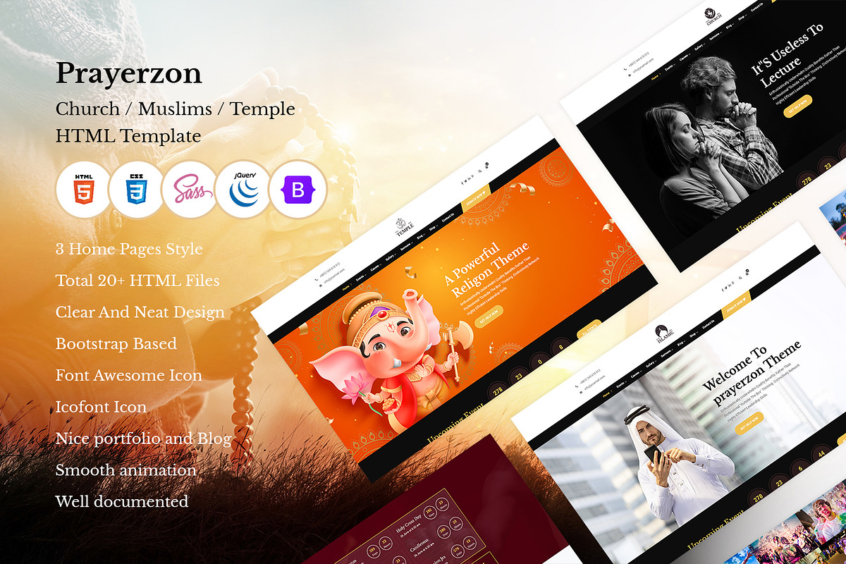 Church / Muslims / Temple Template, a HTML Template by CodexCoder Themes
