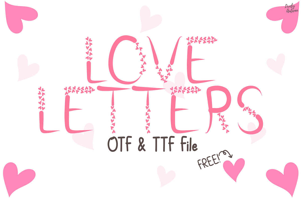 Love Letter | Decorative Font, a Symbol Font by LivelyAutumn11.11 (Photo 1 of 5)