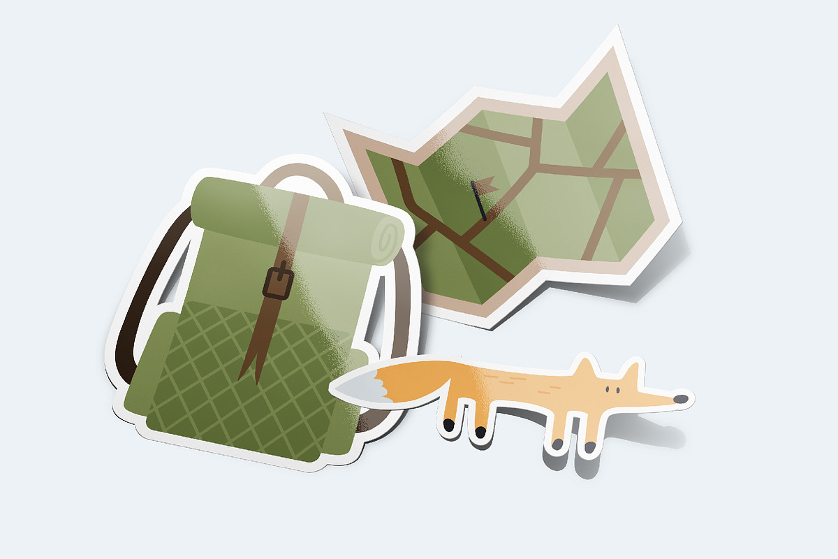 Great Outdoors Map Creator, an Animal Illustration by katieromanoff_art (Photo 7 of 13)
