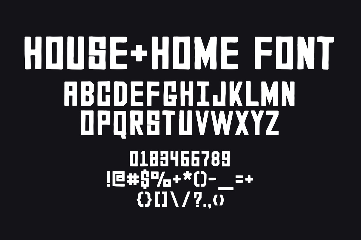 House & Home Font preview 3