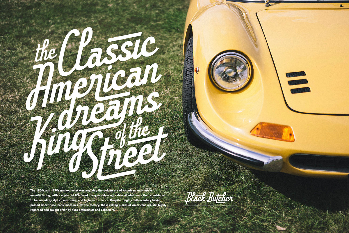 Black Butcher - Oldtype Series, a Script Font by ikiiko (Photo 3 of 8)