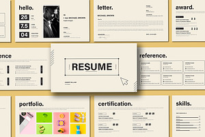 Resume Presentation Layout, a Presentation Template by Mighty-Slide