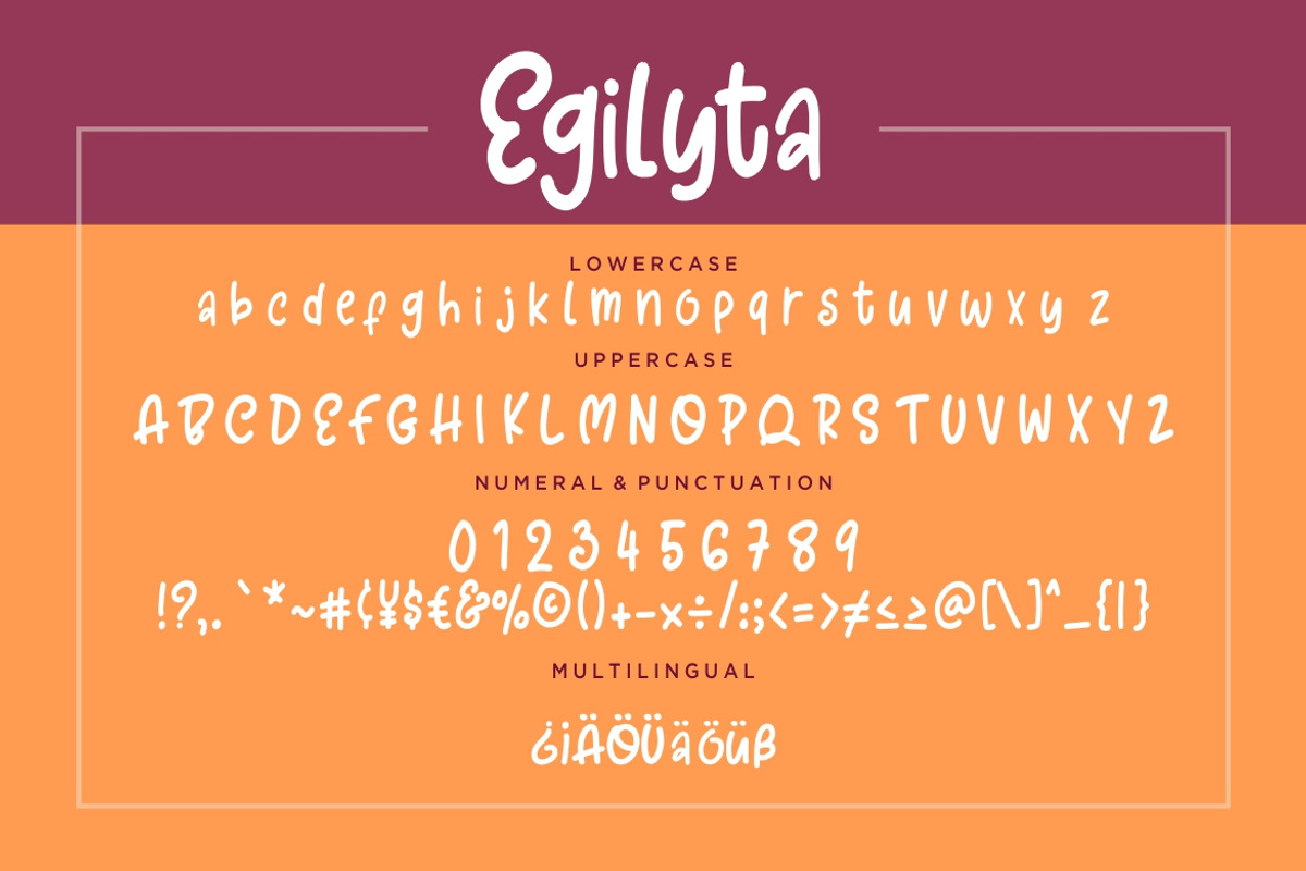 Egilyta Funny Advertisement Font preview 7