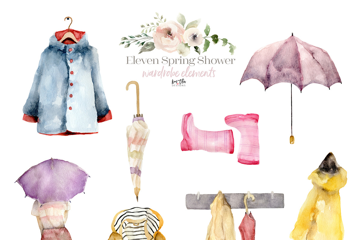 Spring Shower Wardrobe Collection, an Illustration by Kim Thoa Designs (Photo 4 of 10)