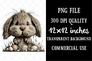 Peeking Easter Bunny Clipart, an Illustration by Designking (Thumbnail 4 of 5)