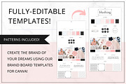 Brand Board Template Canva InDesign, a Branding & Logo Template by Lady Boss Studio (Thumbnail 2 of 3)