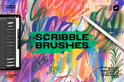 Scribbles Brushes for Procreate, a Brush Add-On by Spasibenko Art (Thumbnail 1 of 5)