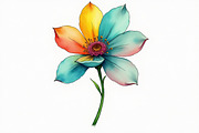 Retro Groovy Flowers Bundle, an Illustration by Amazin_art (Thumbnail 5 of 11)