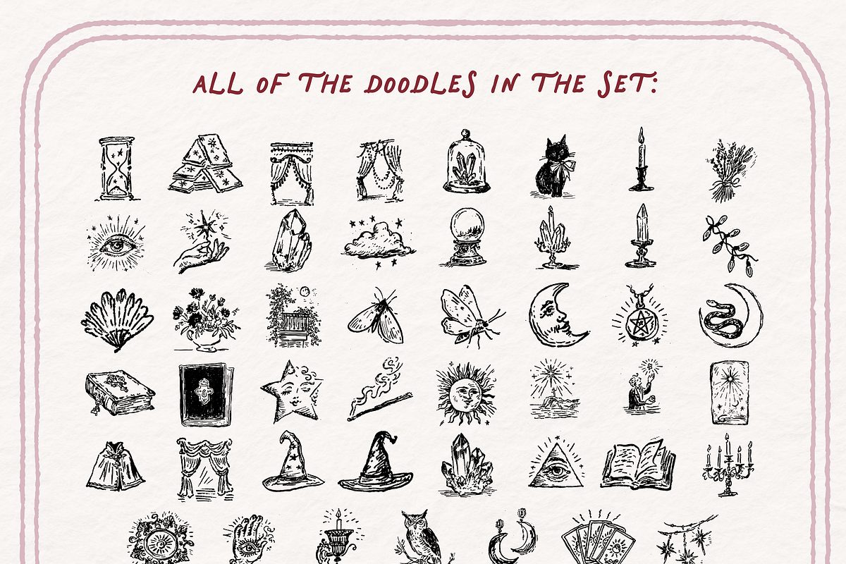 Whimsigoth Aesthetic Clipart Set, an Object Illustration by The October Creative (Photo 5 of 12)