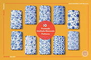 Chinoiserie Blue Watercolor Patterns, a Pattern Graphic by Millusti (Thumbnail 6 of 11)