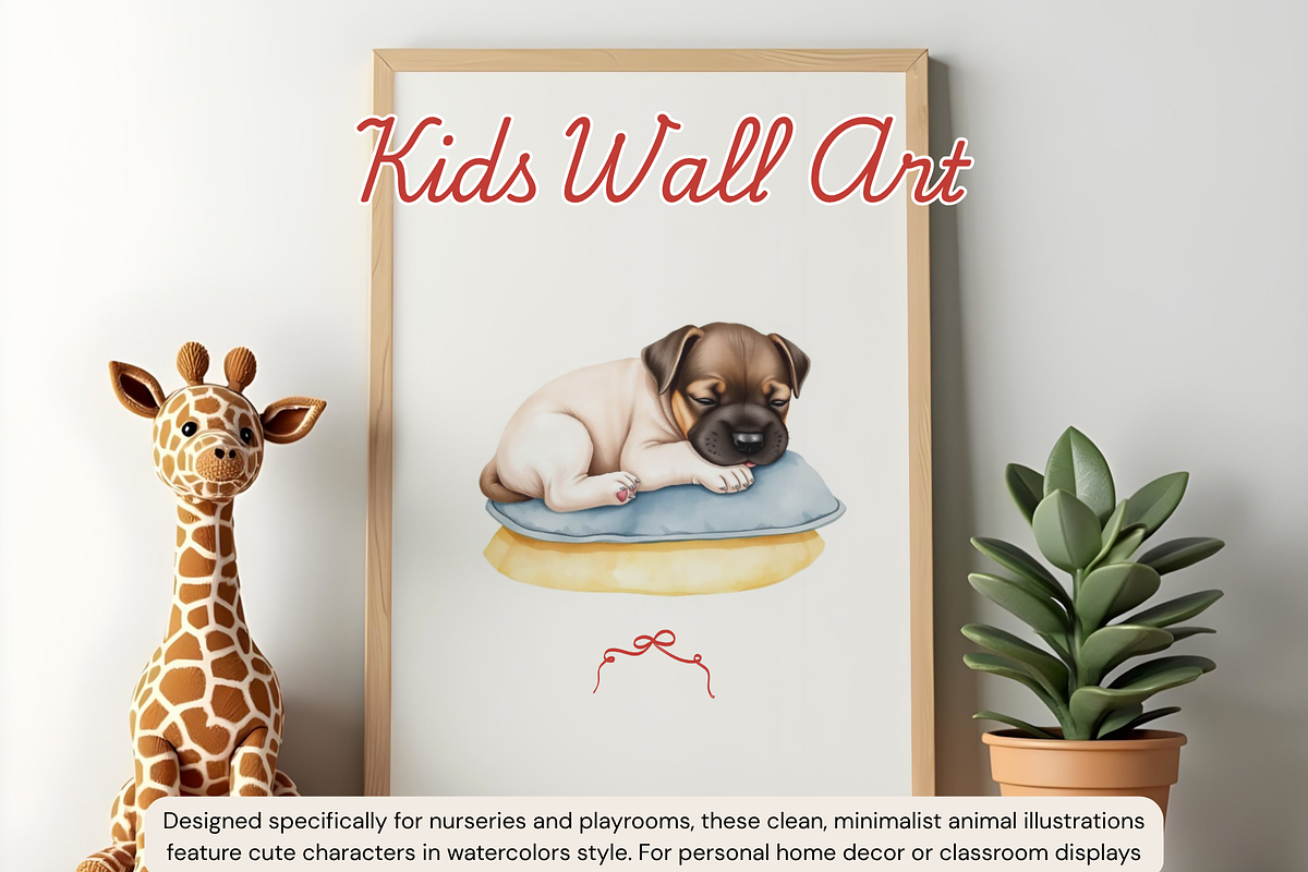 Minimalist Kids Wall Art, a Background Graphic by digital.incubator.yum (Photo 2 of 6)