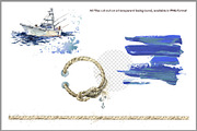 Fresh Sea Food: Watercolor Set, a Food Illustration by FineArt (Thumbnail 4 of 4)