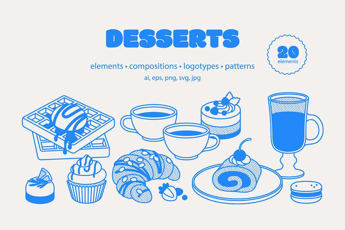 Desserts, a Food Illustration by Sweet Corner (Photo 1 of 12)