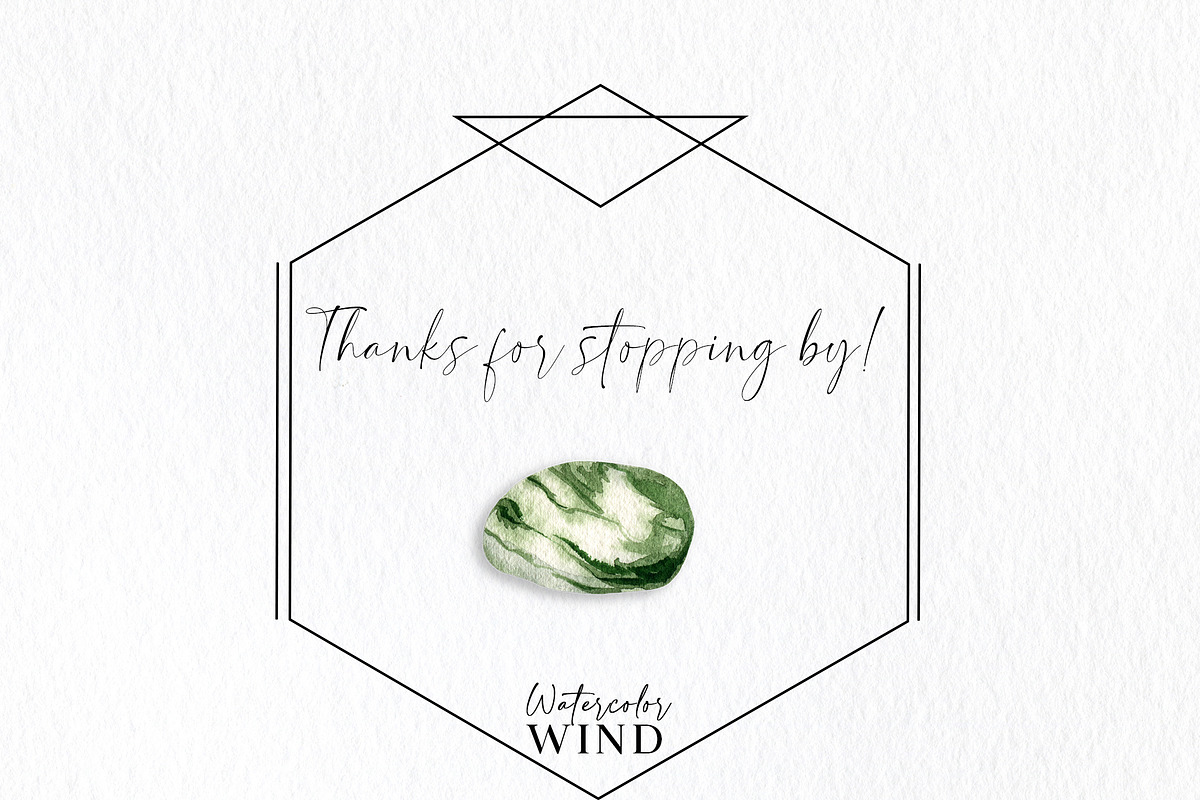 Watercolor gemstone clipart, an Illustration by Ksenia Shmakova (Photo 13 of 13)