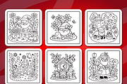 Christmas Santa Xmas Cozy Coloring, a Seasonal Illustration by Coco Bloom (Thumbnail 3 of 4)