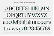 Milky Noire, a Serif Font by zeenesia (Thumbnail 13 of 14)