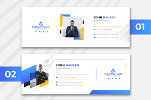 Email Signature Template, a Social Media Template by pixelcreatx