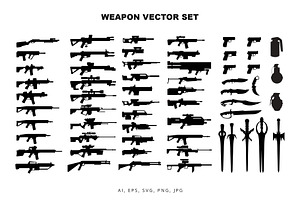 Weapon vector set