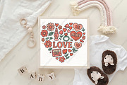 Valentine Heart Doodle Sublimation, an Illustration by CraftArtStudio (Thumbnail 4 of 4)