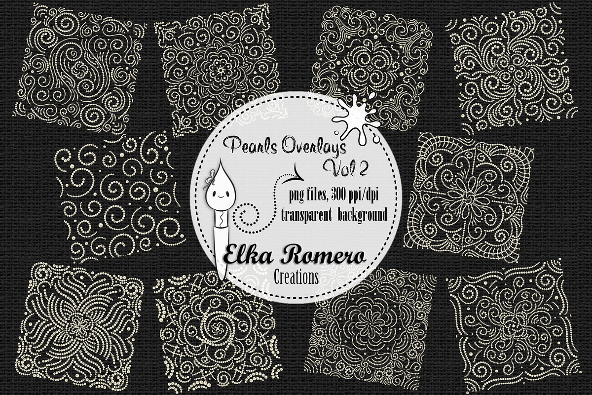 Pearls Overlays - Vol 2, a Graphic by Elka Romero Creations (Photo 2 of 7)