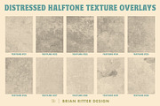 Distressed Halftone Texture Overlays, a Texture Graphic by Brian Ritter Design (Thumbnail 9 of 11)