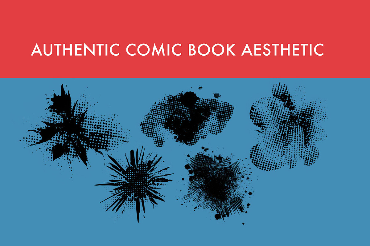 Halftone Smash Brush Set, a Brushes & More by Zsolt Kosa Art (Photo 2 of 6)