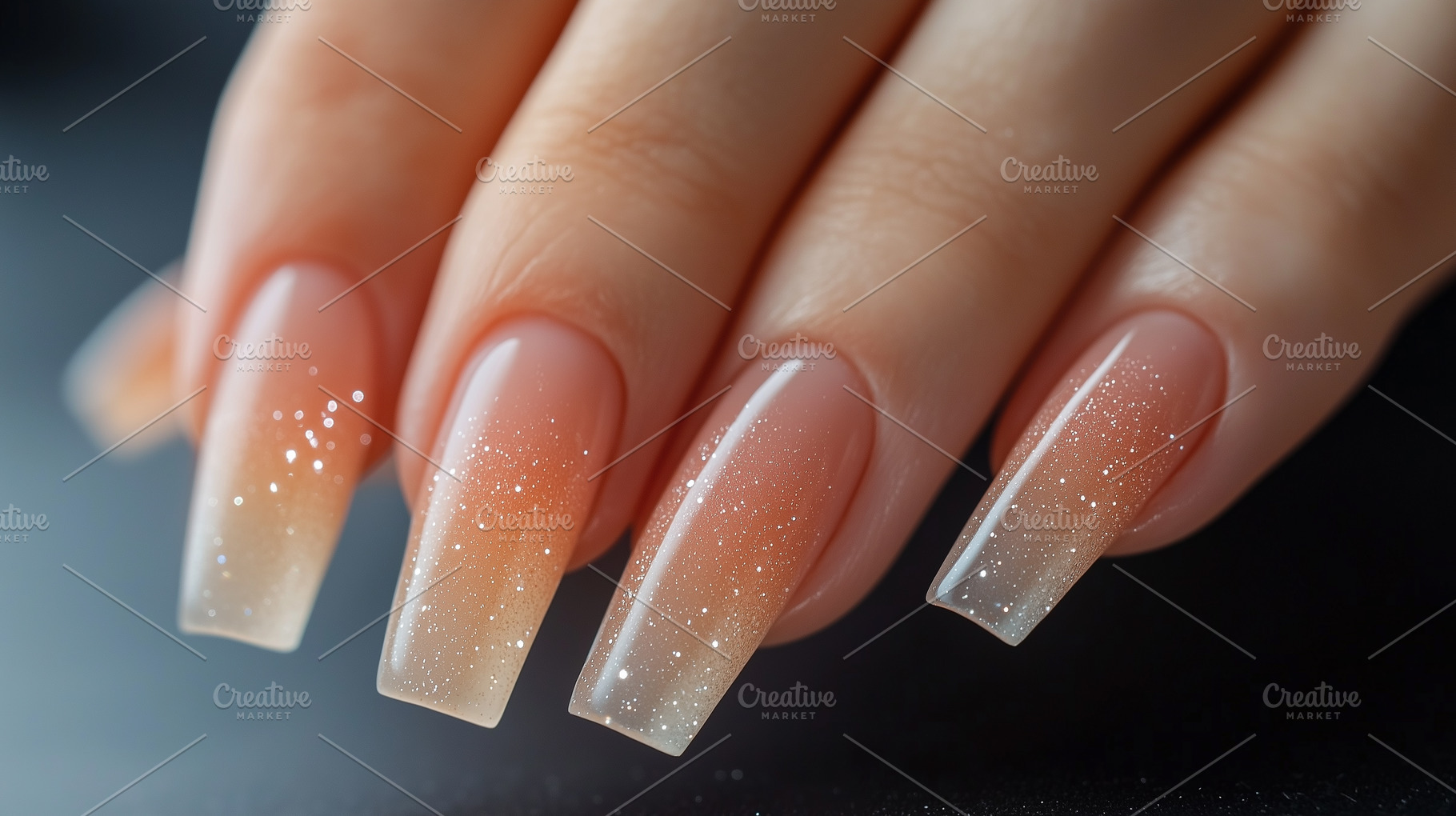 Elegant ombre acrylic or gel nails, a Beauty & Fashion Photo by MistyDay