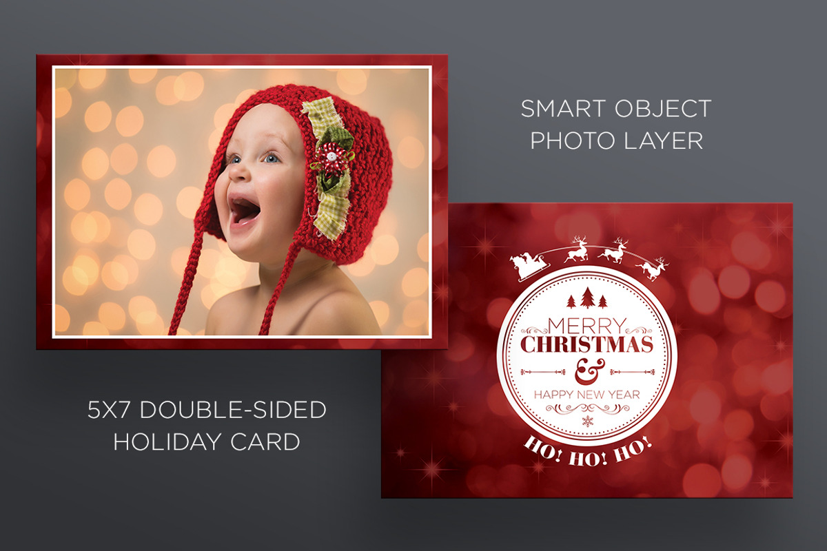 Christmas/New Years - 2 Sided Card, a Card Template by xxDeadPixels (Photo 1 of 5)